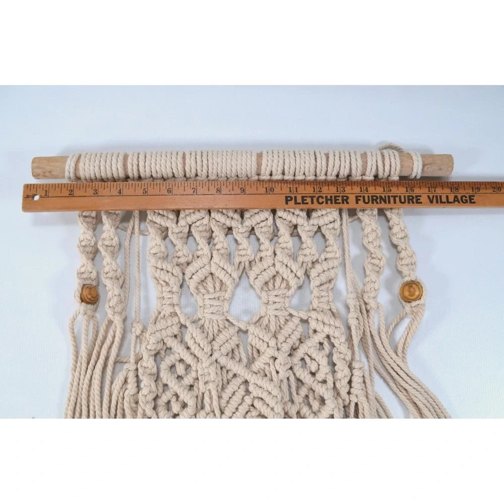 Beige Boho Macramé Wall Hanging 34